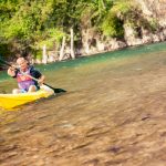 Kayak individual bajando el Sella